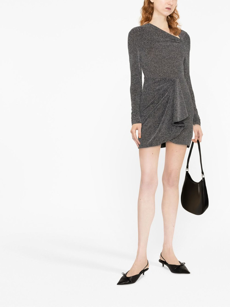 Isabel Marant Étoile shimmer asymmetric-neck top outlook