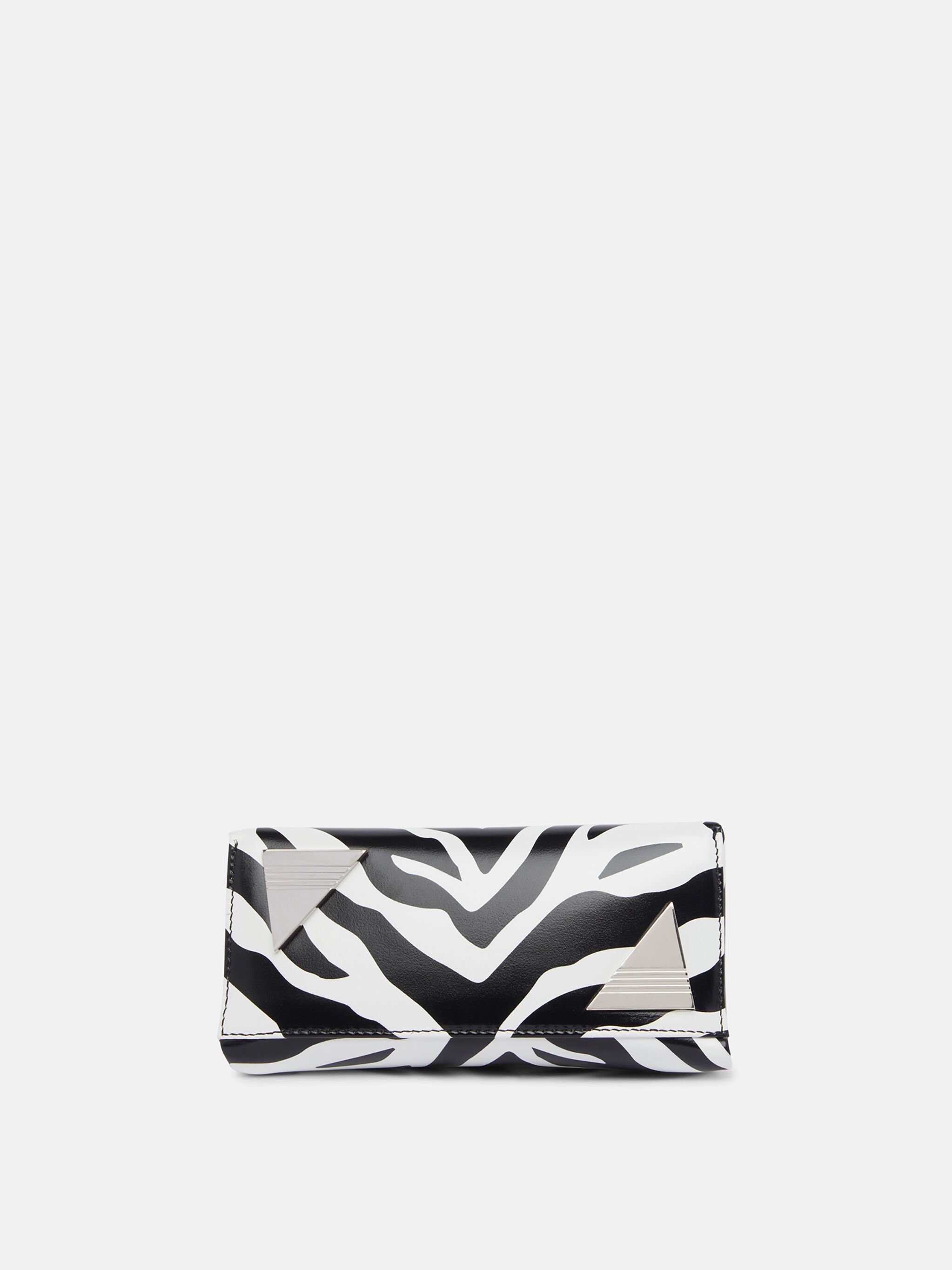 ''MIDNIGHT'' WHITE AND BLACK MINI CLUTCH - 5