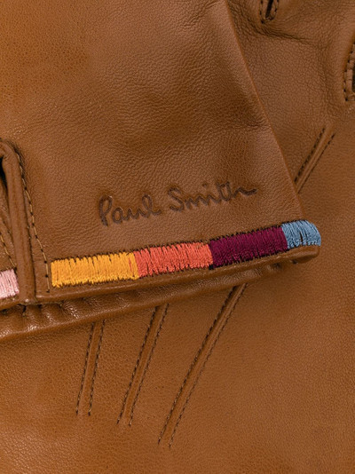 Paul Smith embroidered stripe-trim gloves outlook