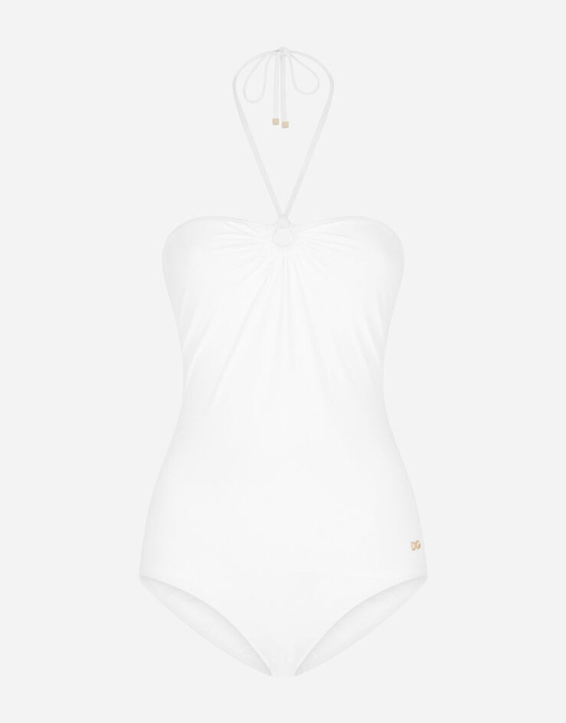 One-piece swimsuit with laces 1