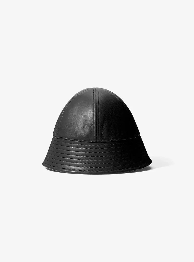 Leather Bucket Hat - 1