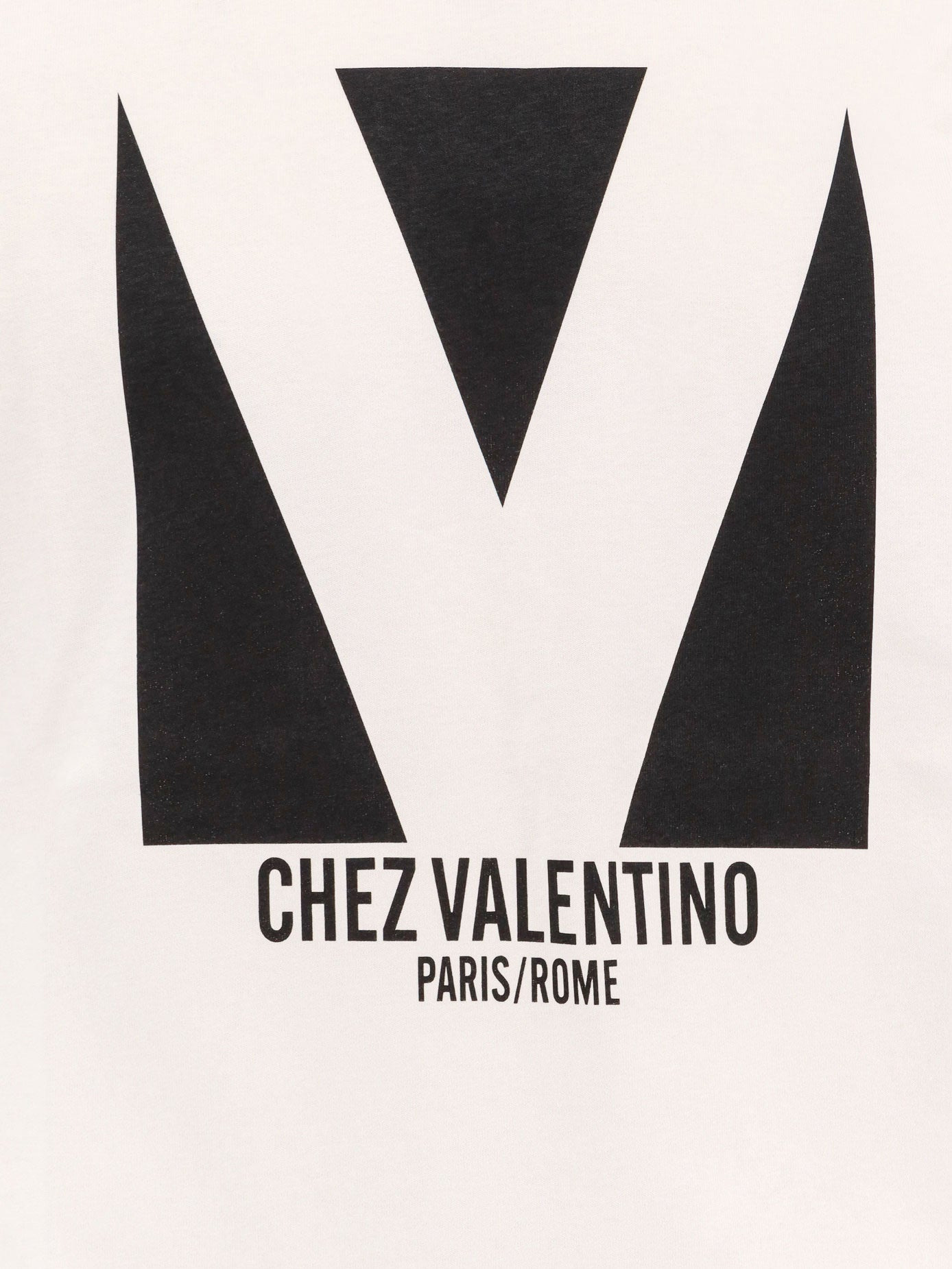 Cotton T-Shirt With Chez Valentino Print - 5