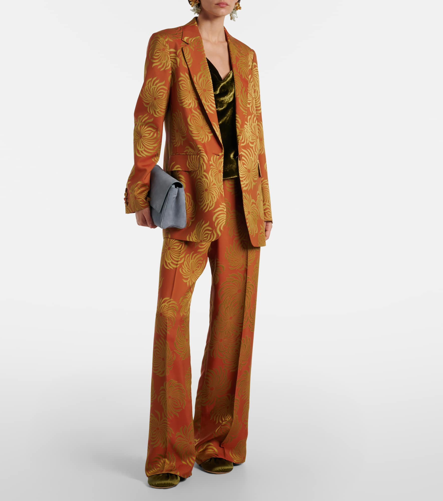 Floral jacquard blazer - 2