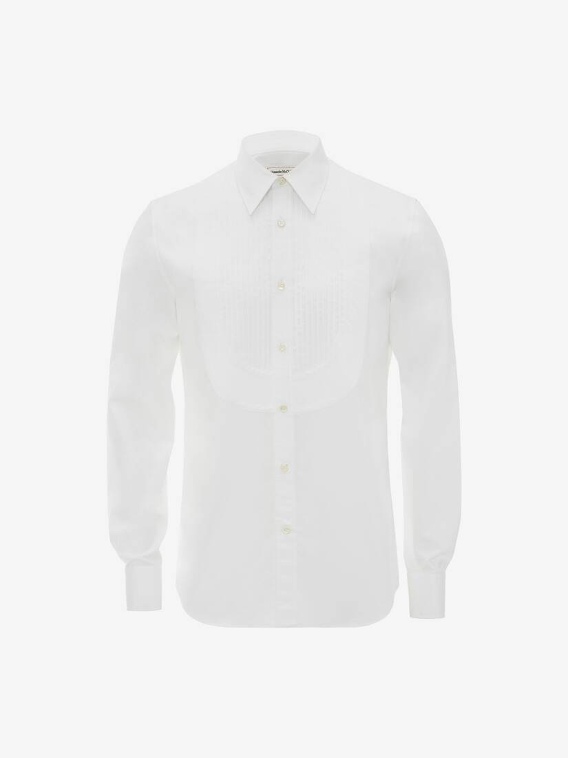 Tuxedo Shirt in White - 5