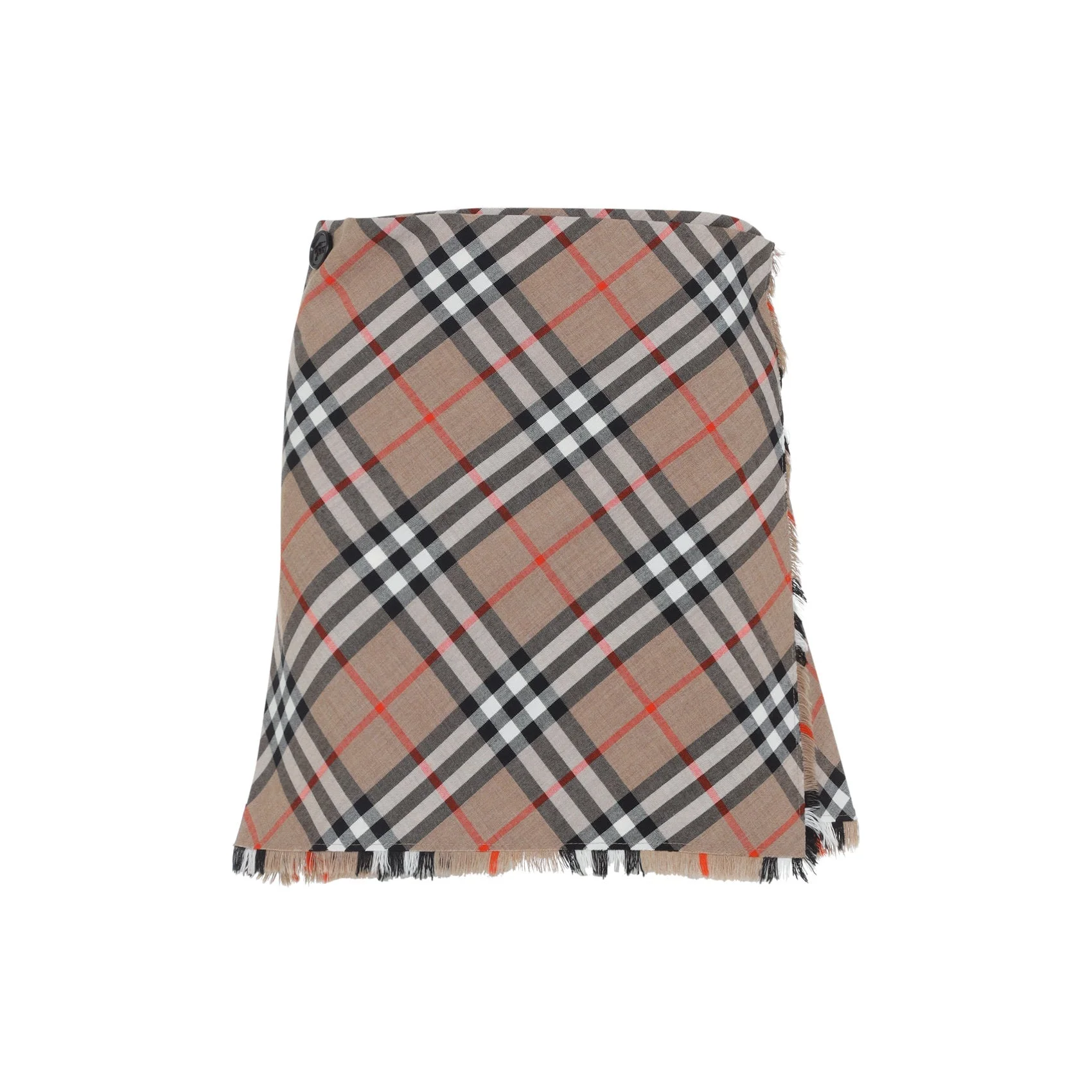 Burberry Check Midi Skirt Women - 1