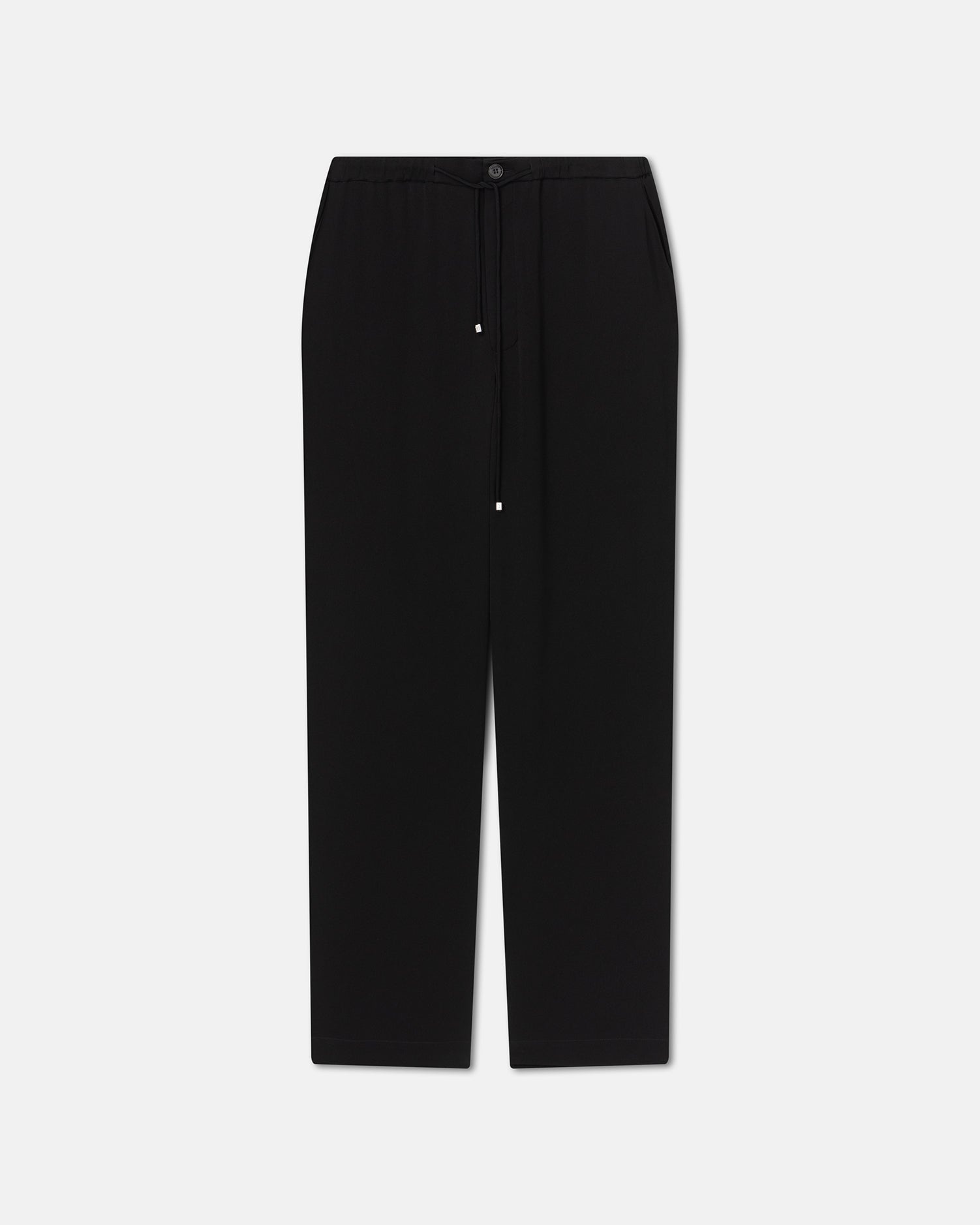 Silk-Twill Wide-Leg Pants - 1