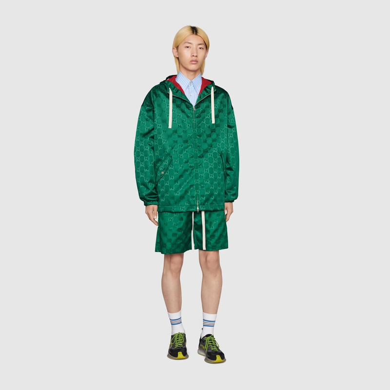 GUCCI Water repellent GG canvas jacket outlook