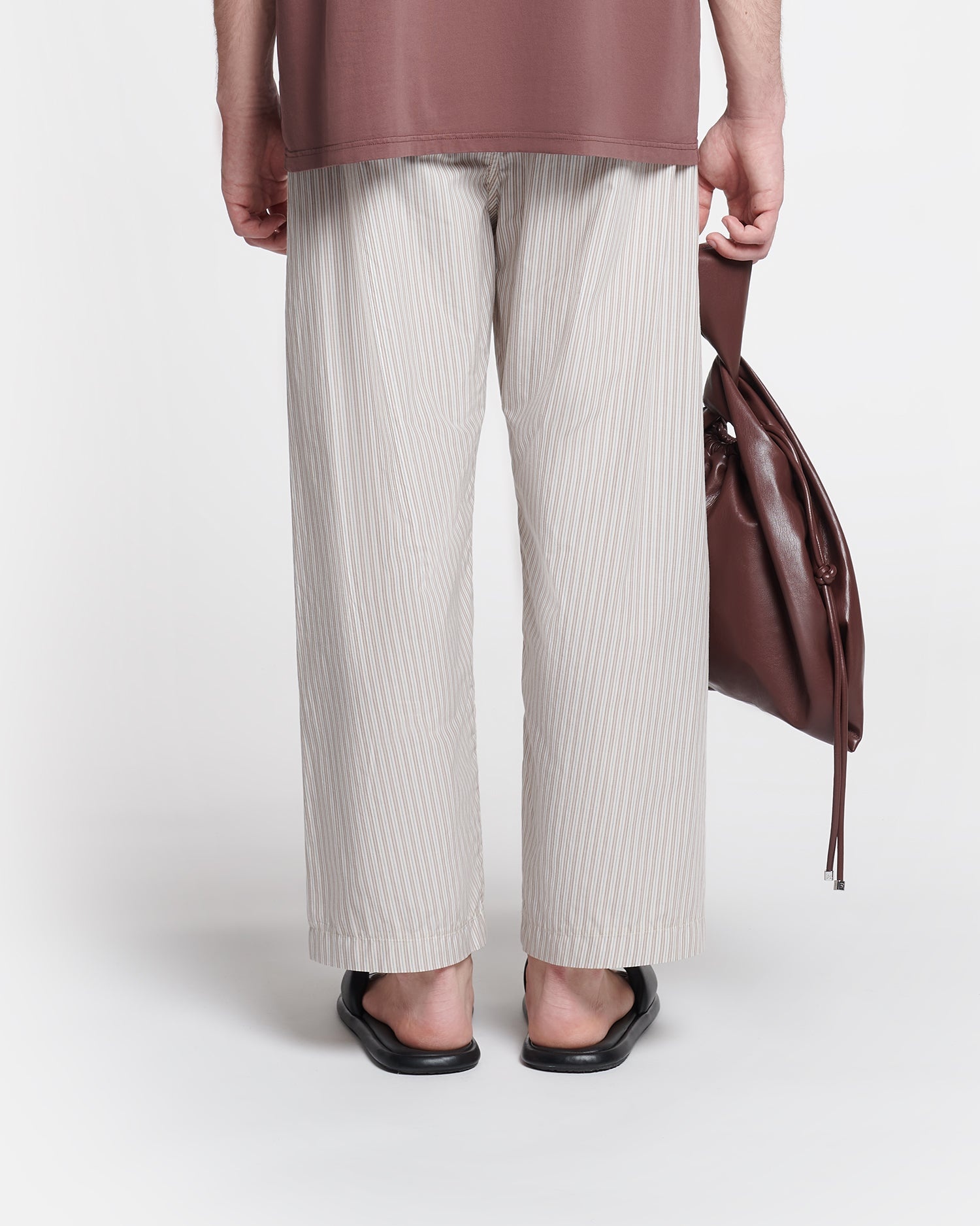 Belted Striped Pants - 3