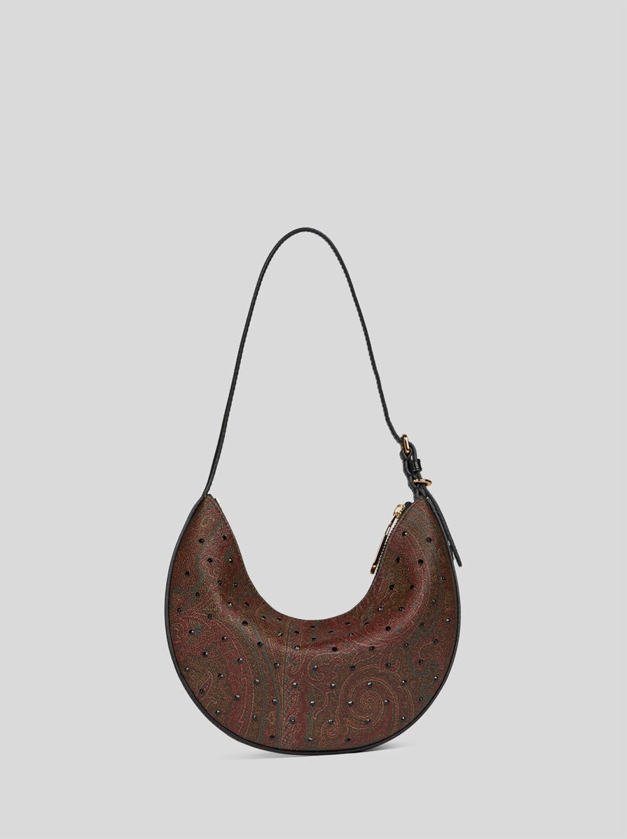 SMALL ETRO ESSENTIAL HOBO BAG WITH RHINESTONES - 4