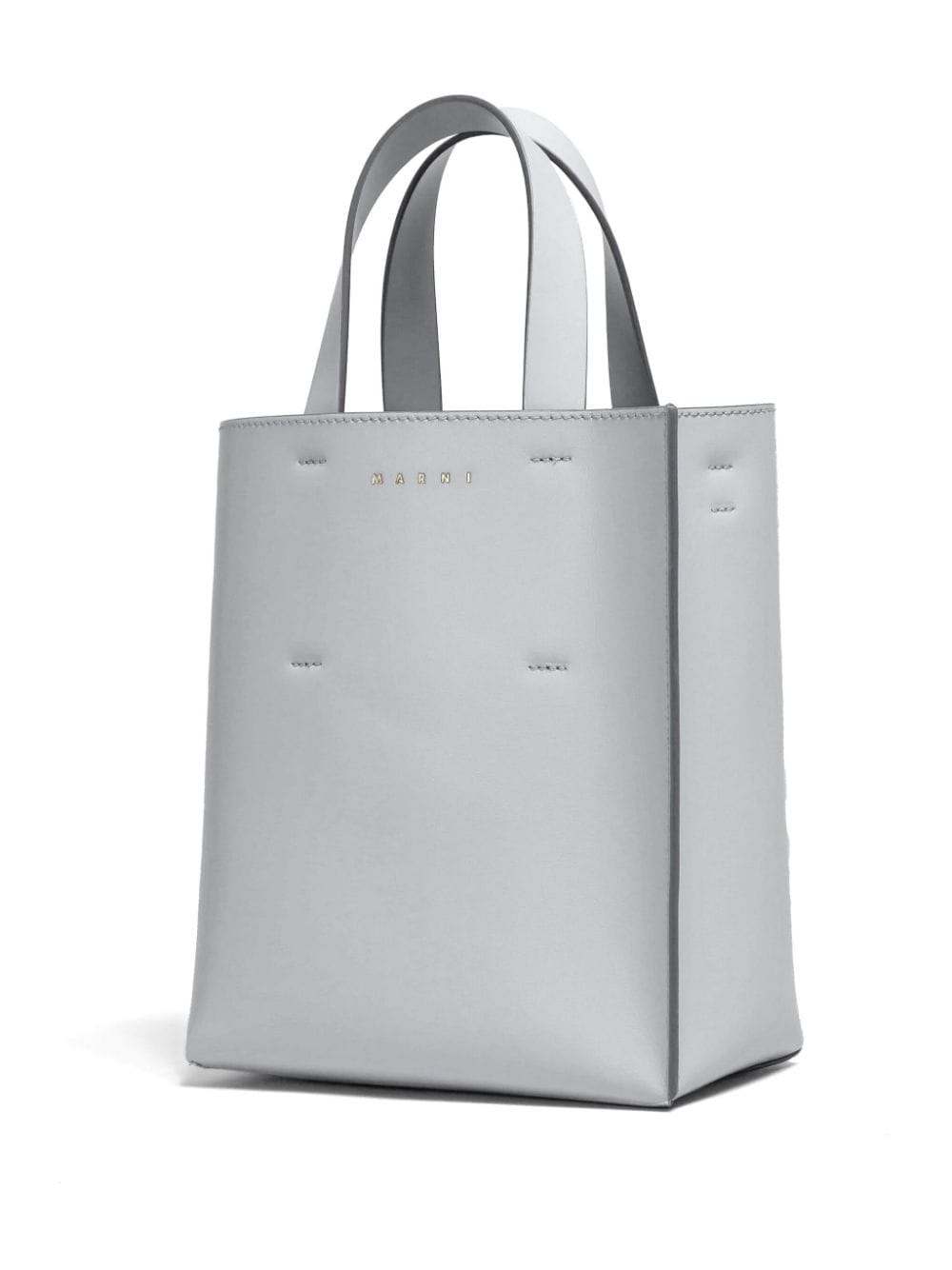 logo-strap leather tote bag - 5