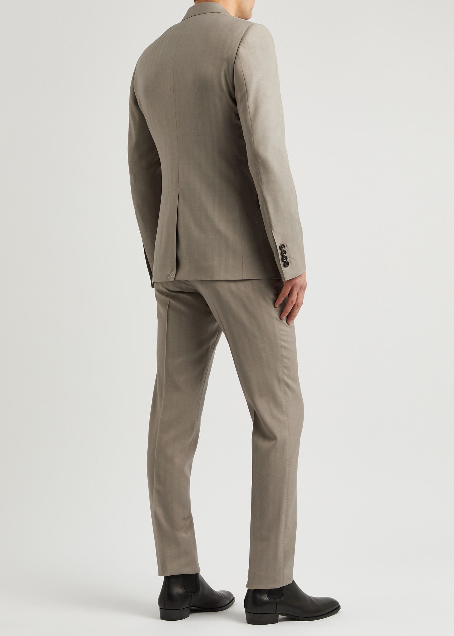Martini-fit wool tuxedo suit - 3