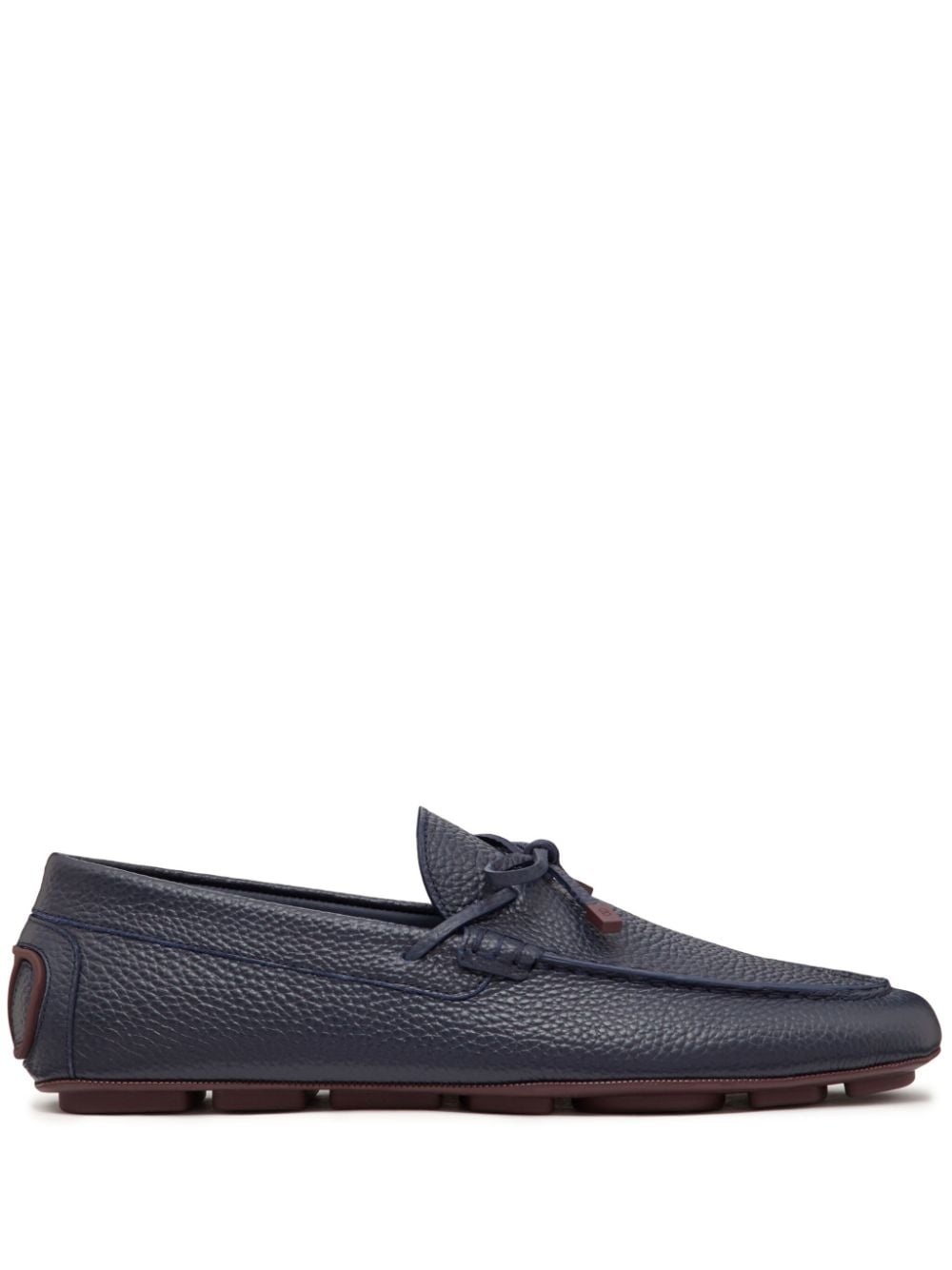 VLogo Signature leather driving shoes - 1