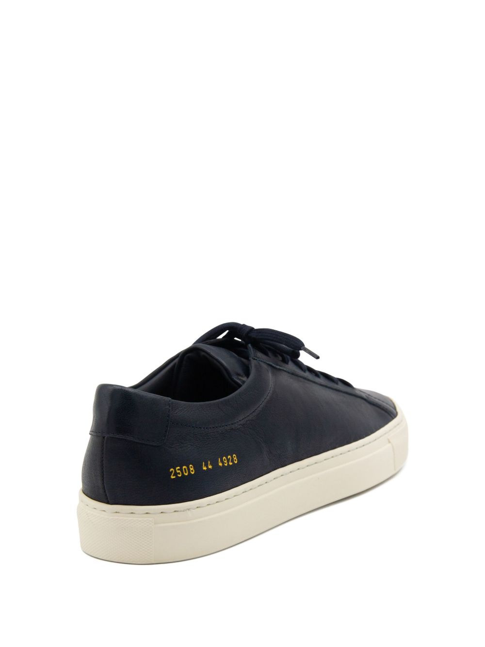 leather lace-up sneakers - 3