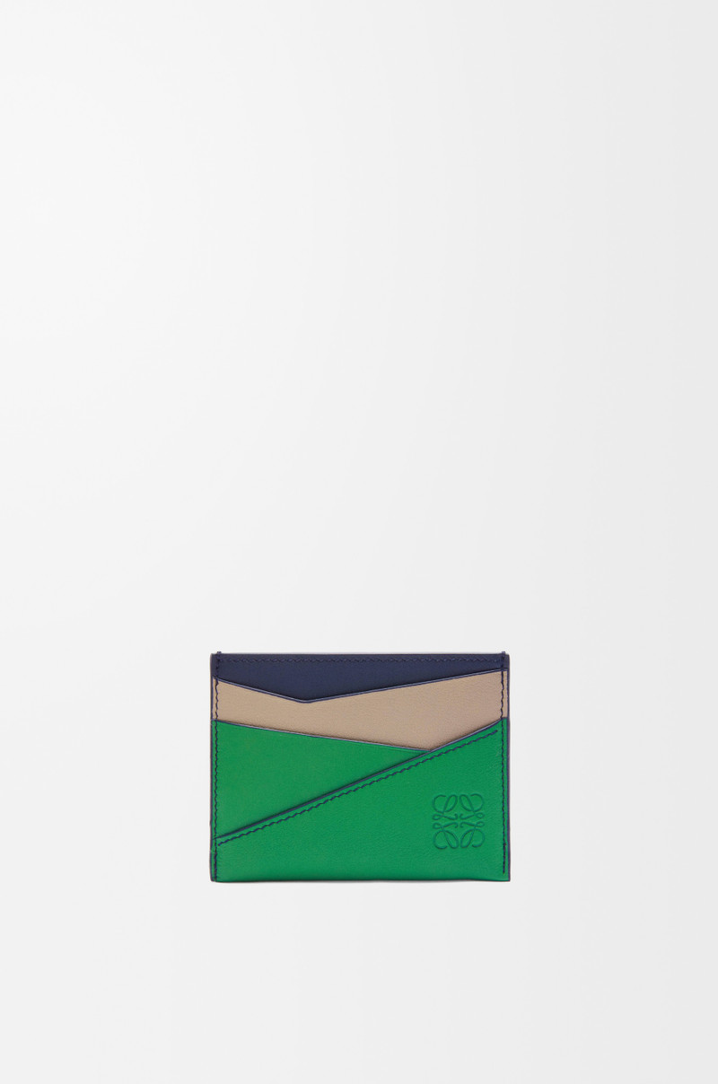 Puzzle plain cardholder in classic calfskin 1