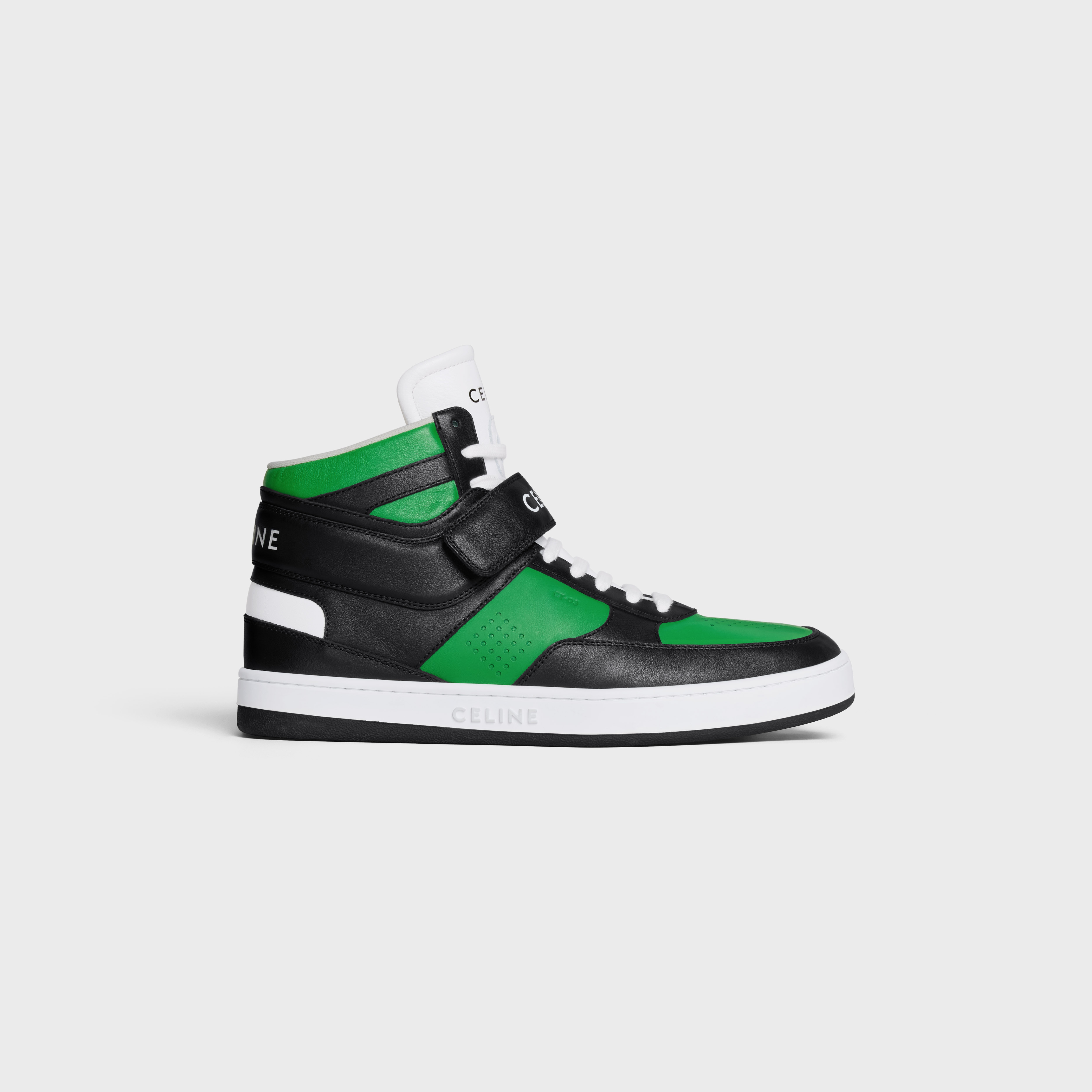 CT-03 HIGH SNEAKER WITH VELCRO in CALFSKIN - 1