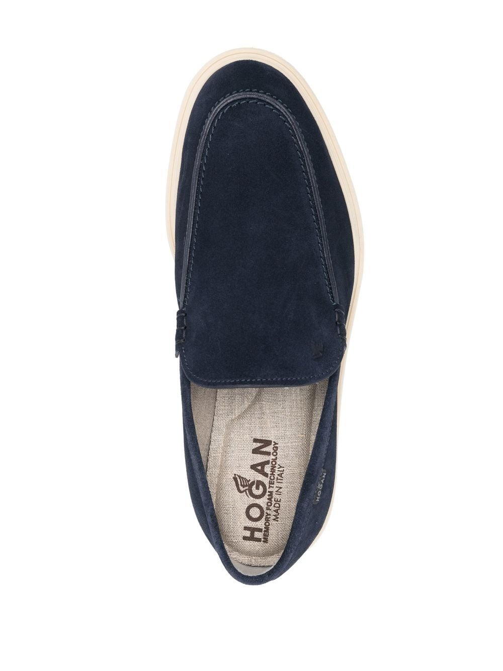 almond-toe suede loafers - 4