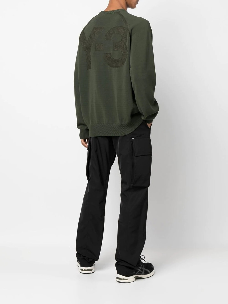Y-3 crew-neck long-sleeve jumper outlook
