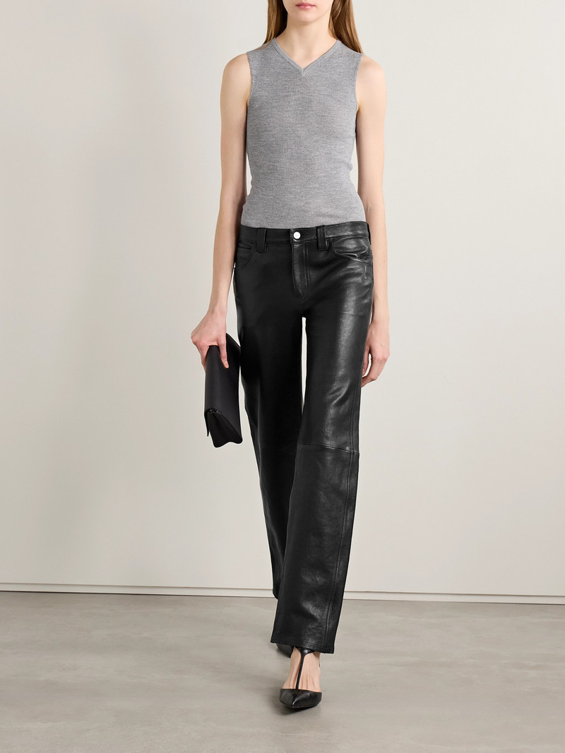 KHAITE Renato Ribbed Wool-blend Jersey Tank outlook