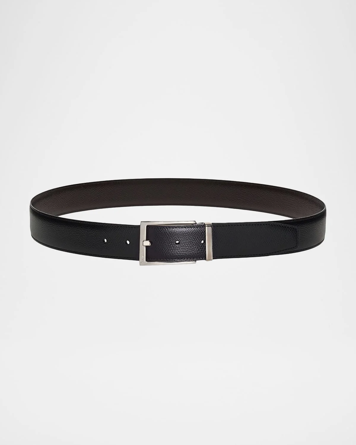 Men's Double Adjustable Leather Belt - 1