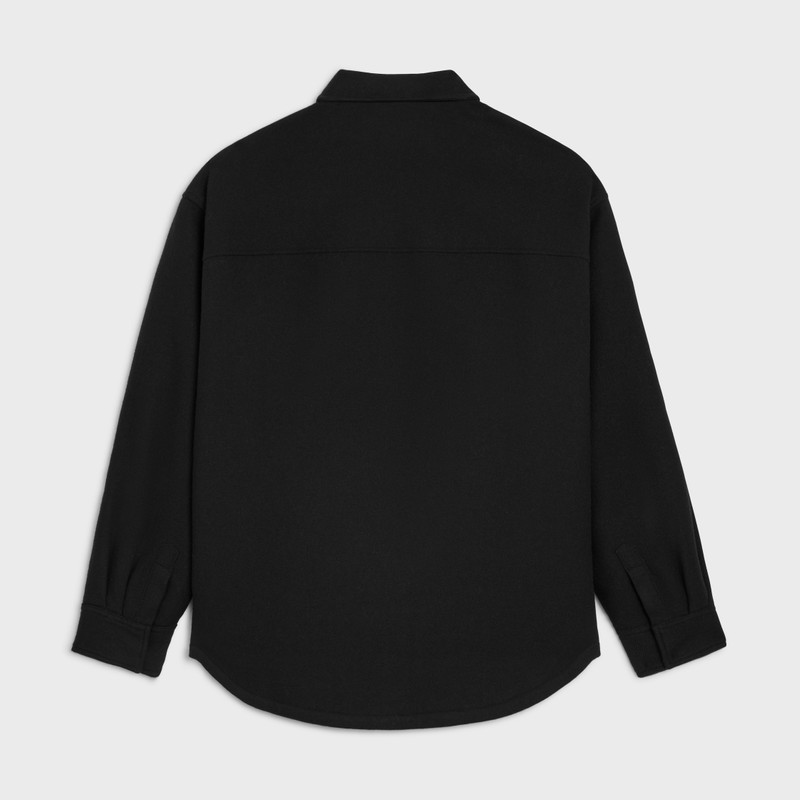 CELINE overshirt IN wool flannel outlook