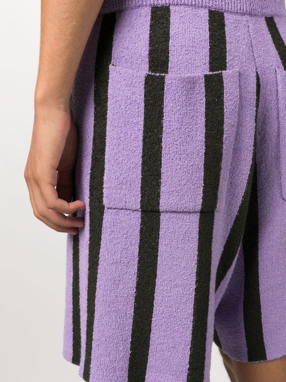 Walter striped terry-cloth shorts - 5