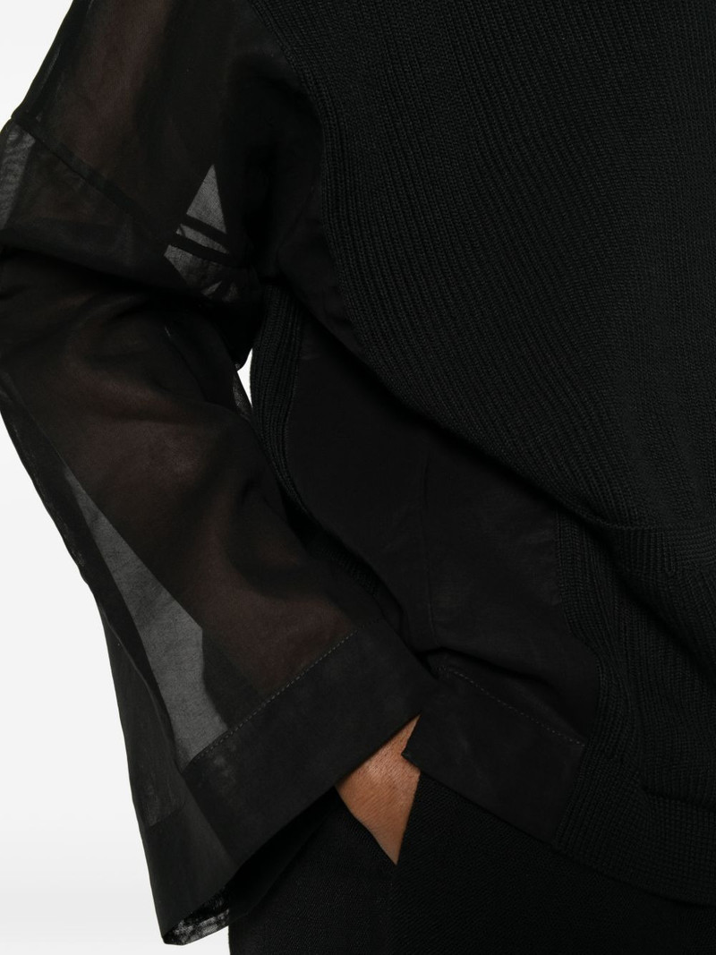 sheer-sleeve cardigan 5