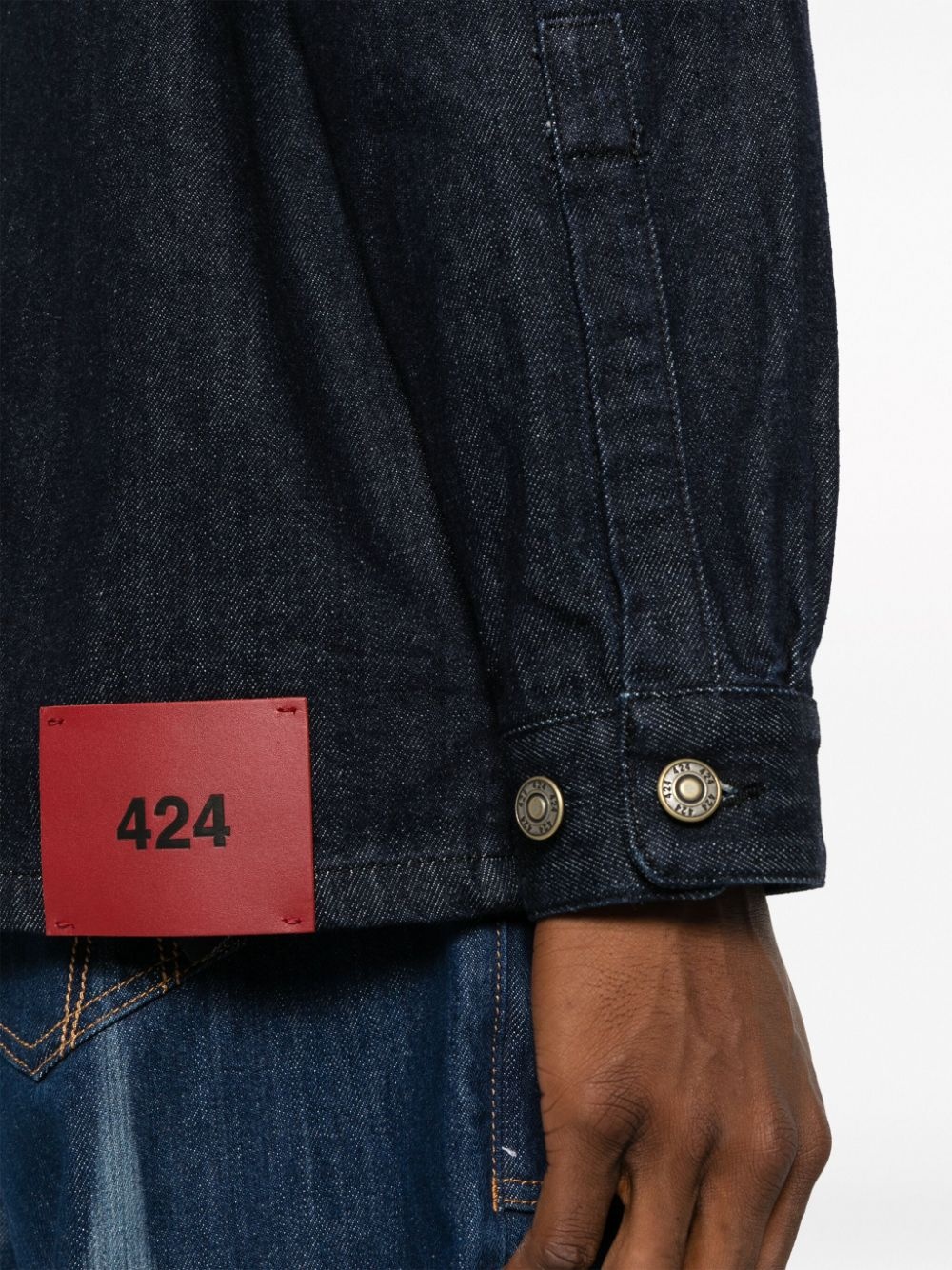 long-sleeve denim shirt - 5