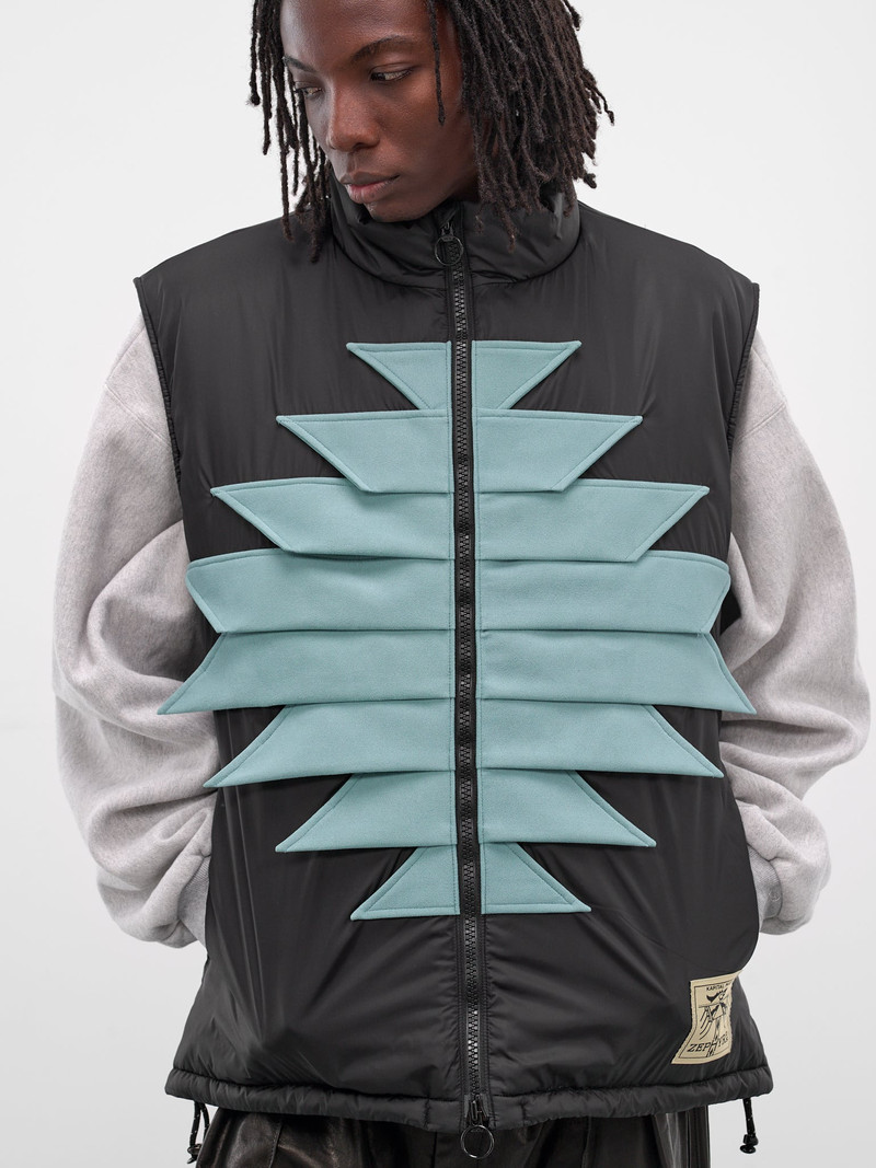 Kapital Black Nylon Zepher Fishing Vest outlook