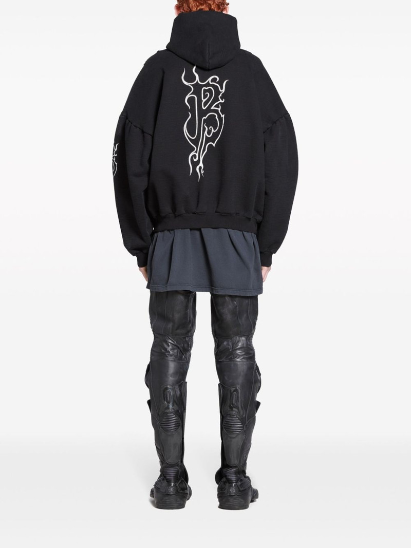Darkwave logo-print hoodie 4