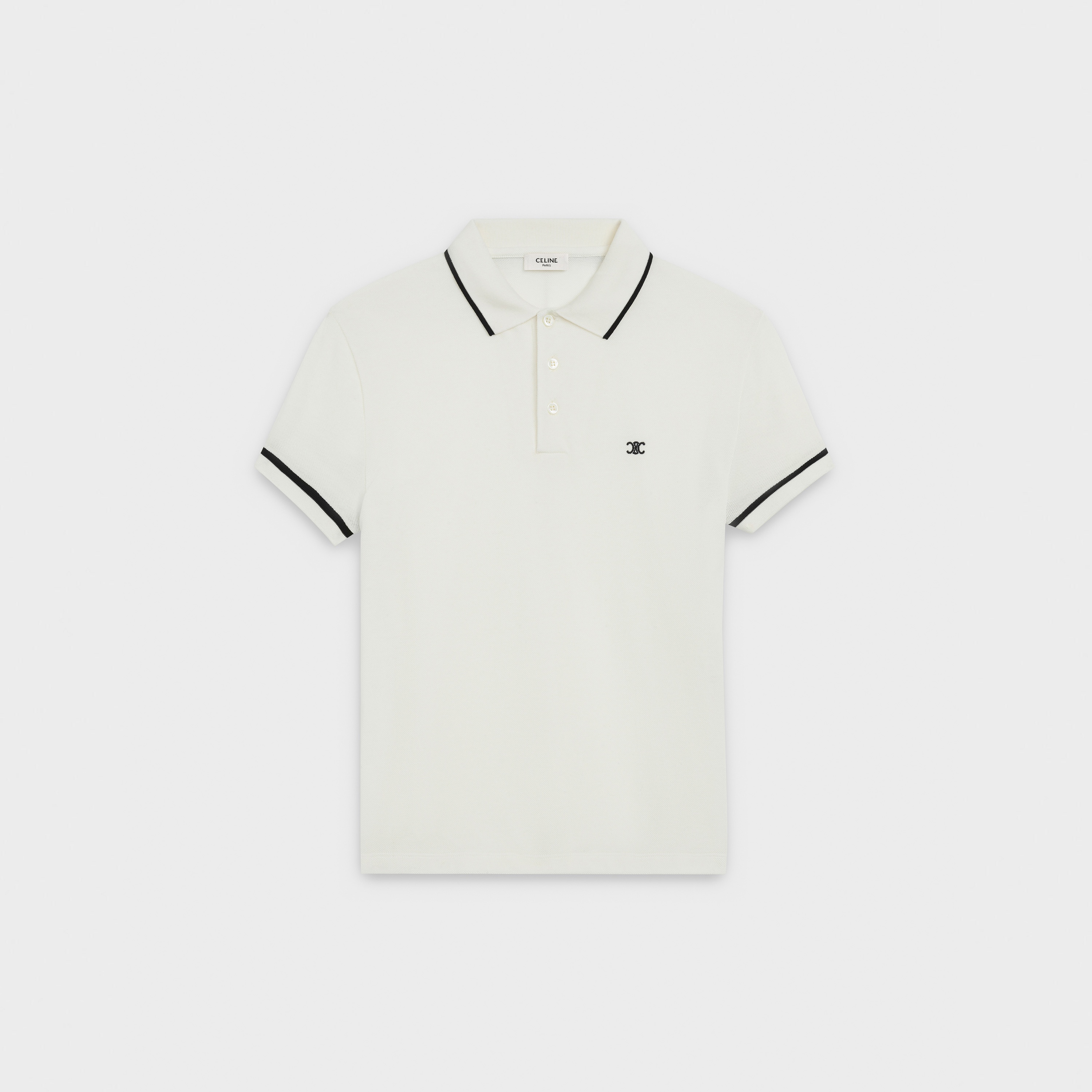 'TRIOMPHE' POLO IN COTTON PIQUÉ - 1