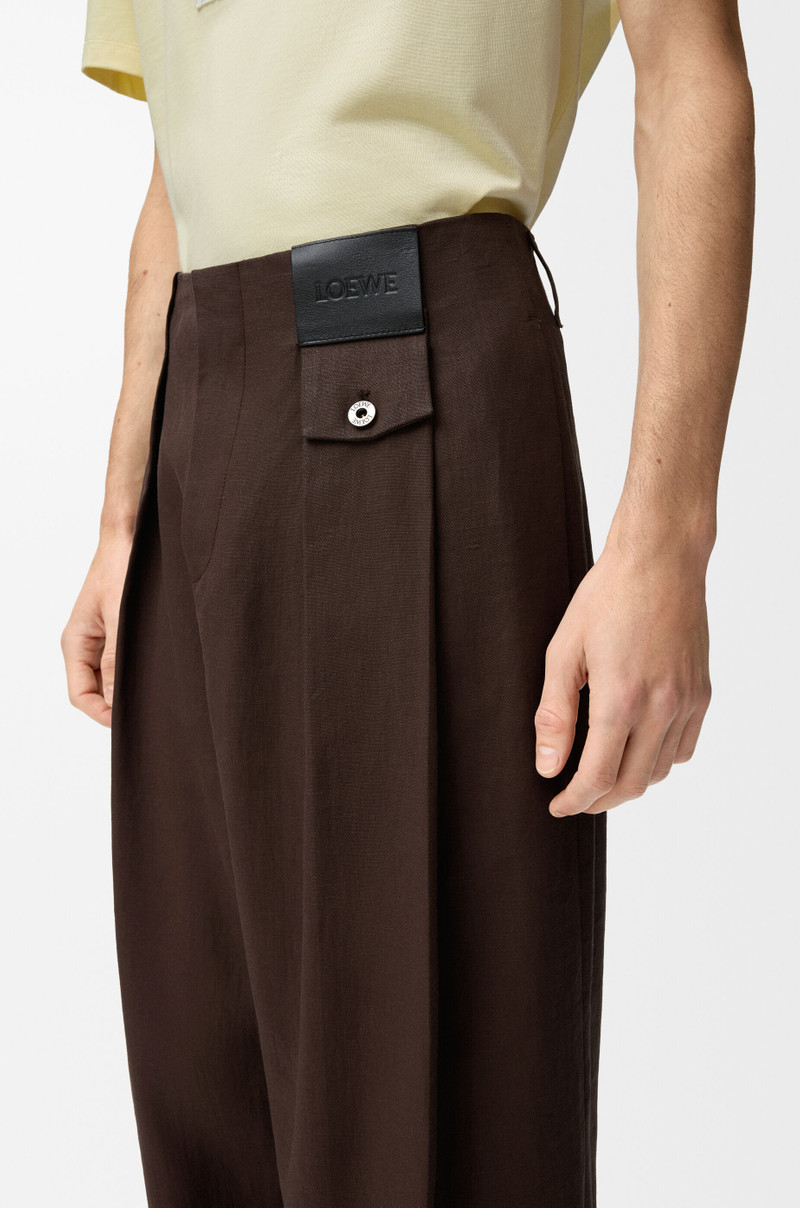 Trousers in cotton and linen 5