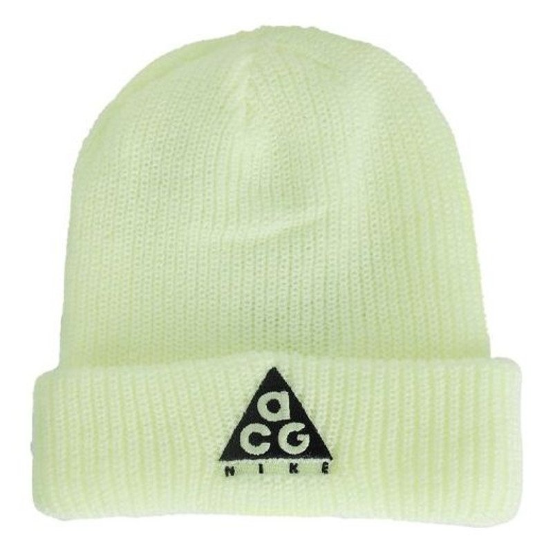 Nike ACG Triangle logo Woolen Beanie 'Barely Volt Black' AV4775-701 - 1