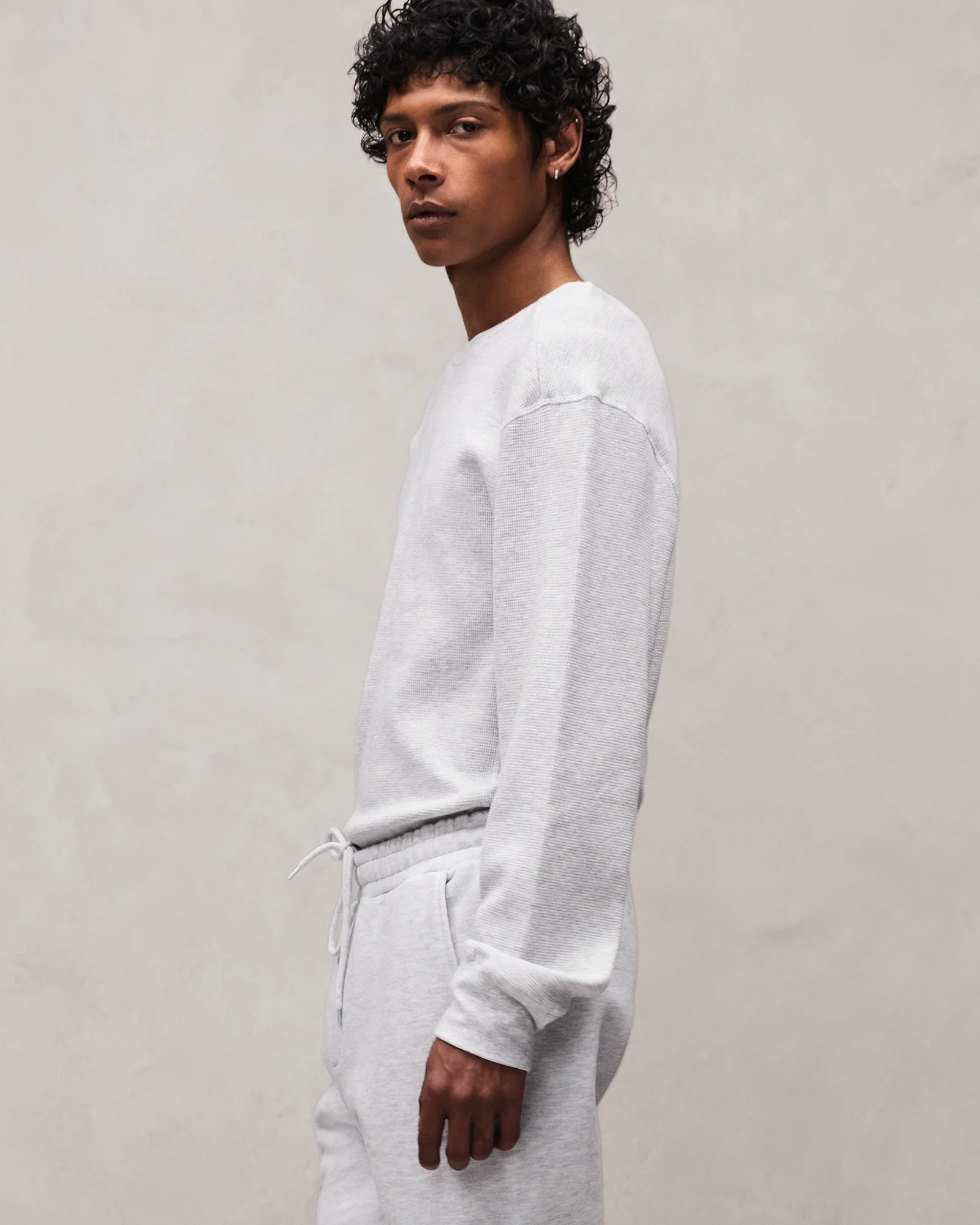 THERMAL LONG SLEEVE HEATHER GREY - 3