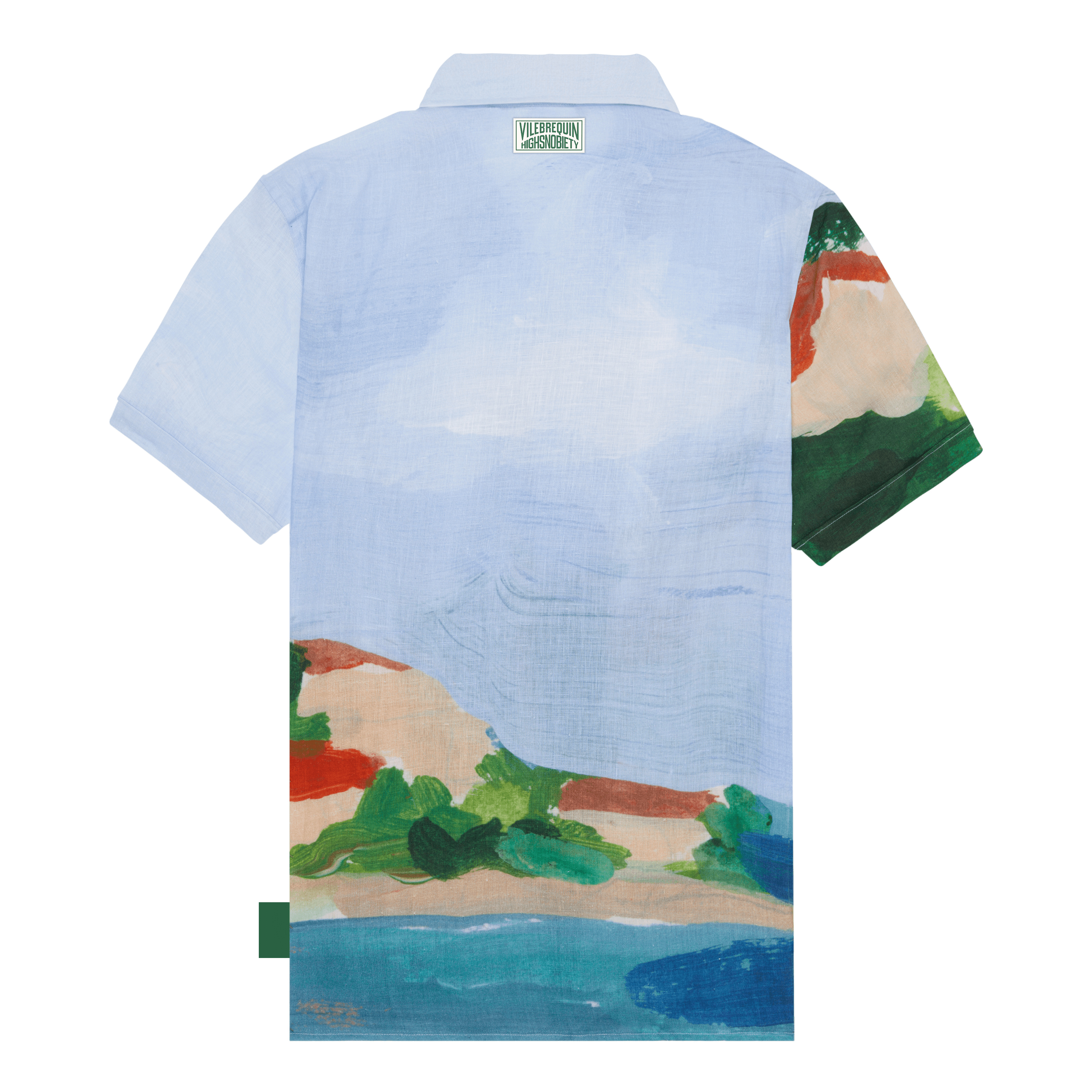 Men Linen Bowling Shirt 360 Landscape - Vilebrequin x Highsnobiety - 2