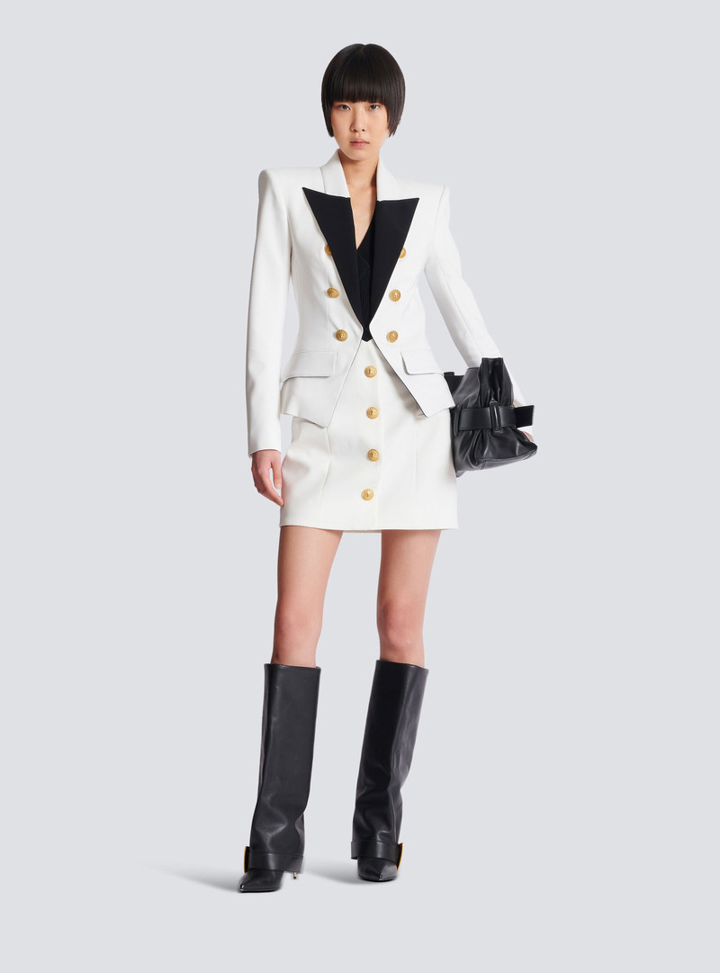Balmain 6-button two-tone jacket outlook