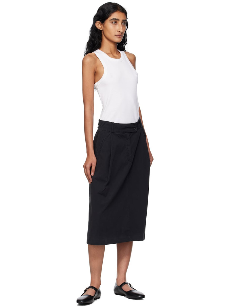 A.P.C. Black Deborah Midi Skirt outlook