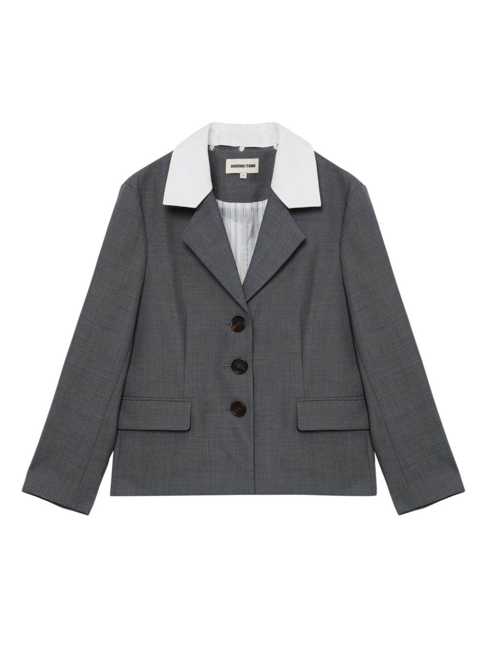 contrasting-lapels jacket - 1