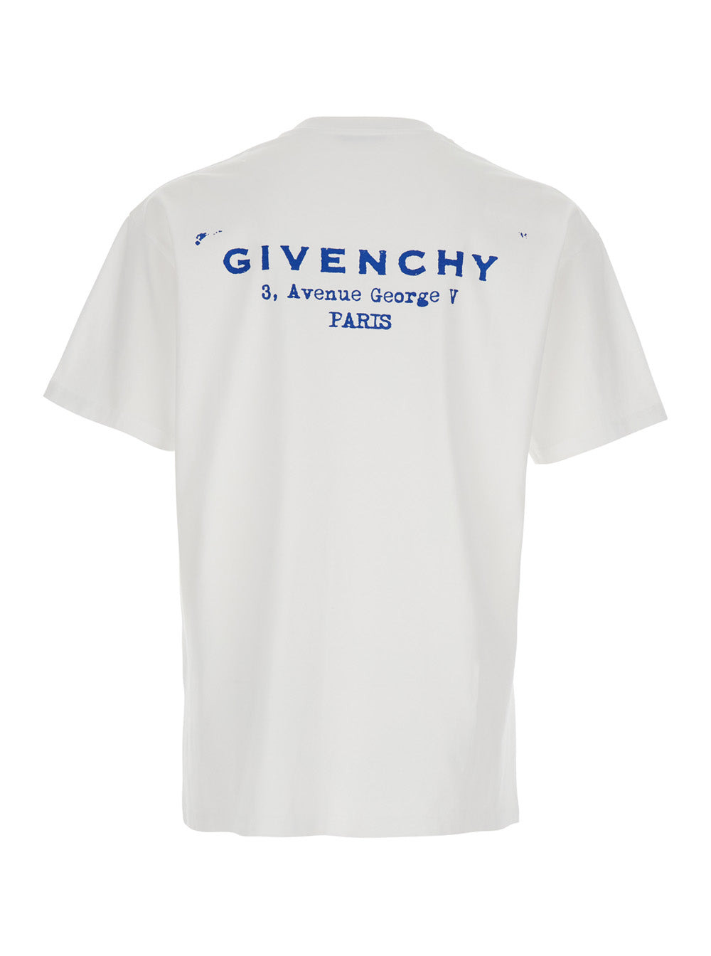 Givenchy Men White Crewneck T-Shirt With Logo Lettering On The Rear In Cotton Man - 2
