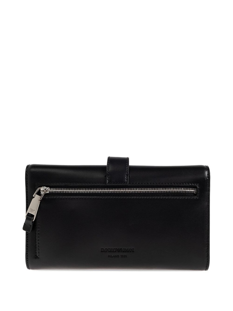 EMPORIO ARMANI strap chain wallet outlook