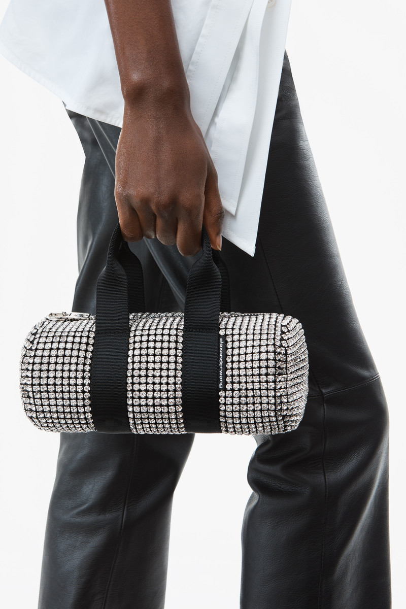 Alexander Wang cruiser mini duffel in crystal mesh outlook
