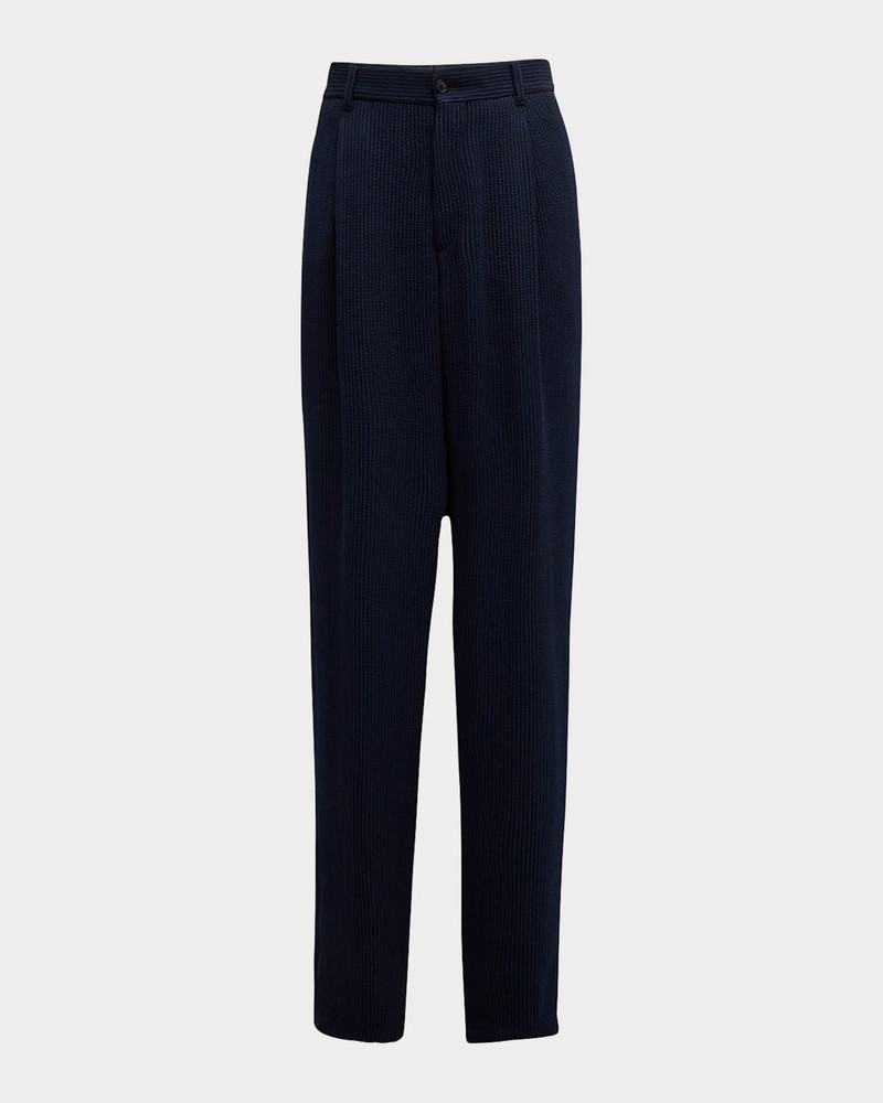 Men's Loose-Fit Seersucker Pants 1