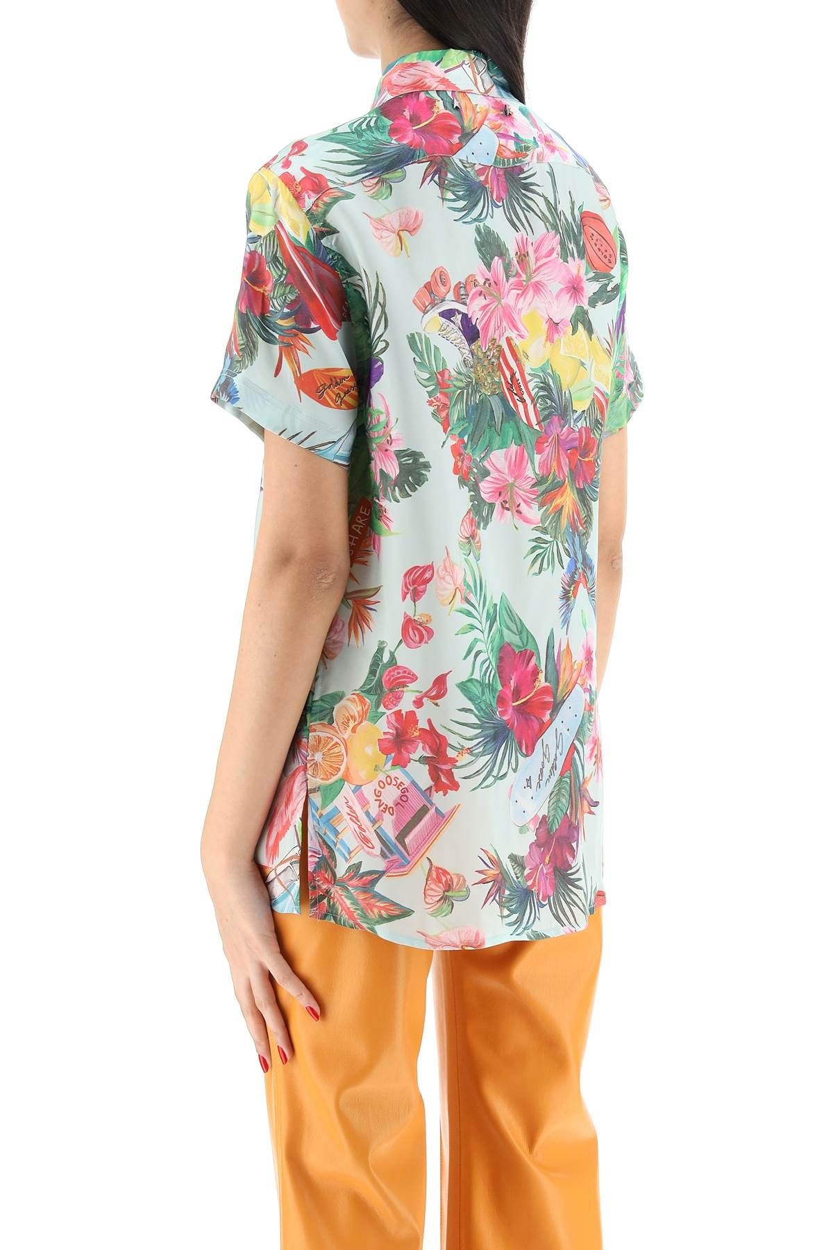 CLARISSA SHIRT WITH TROPICAL PRINT - 4