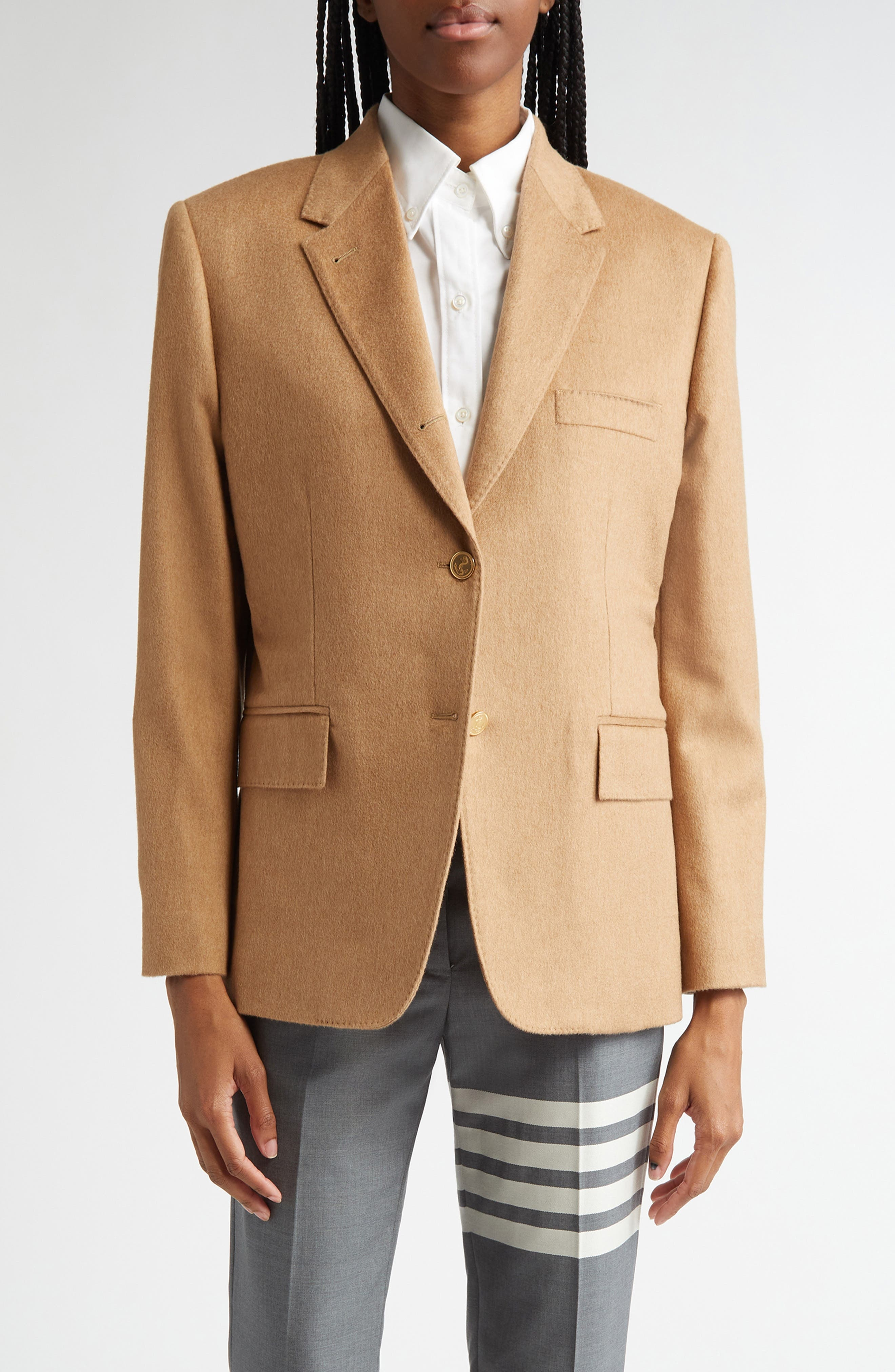 Thom Browne Classic Camel Hair Sport Coat at Nordstrom - 1