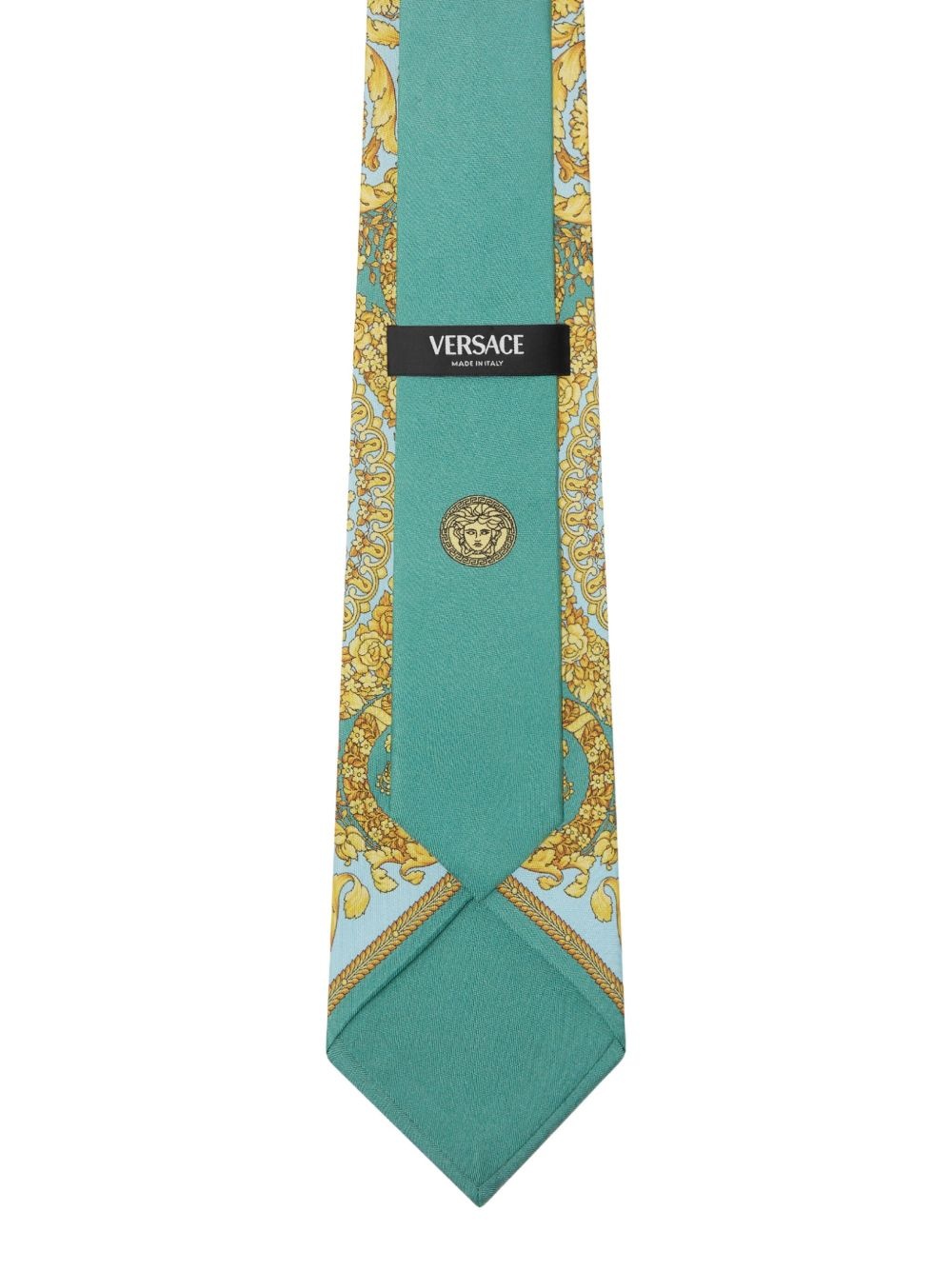 Barocco-patterned silk tie - 2