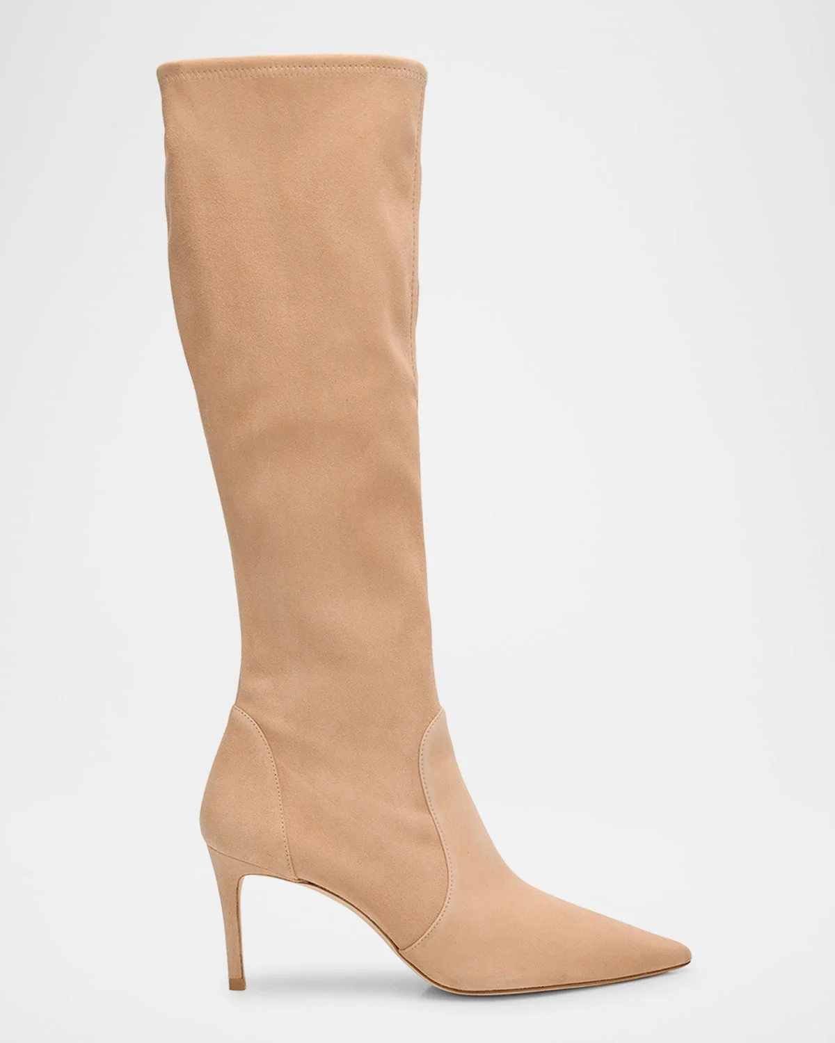 Stuart Power Suede Stiletto Knee Boots - 1