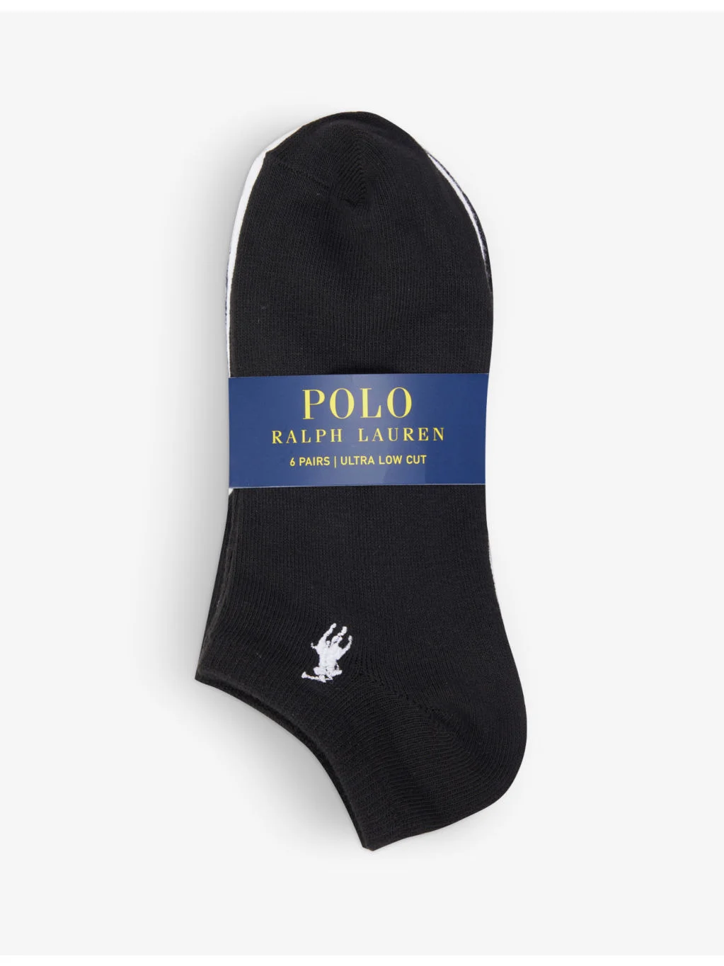 Logo-embroidered stretch-jersey socks pack of six - 1