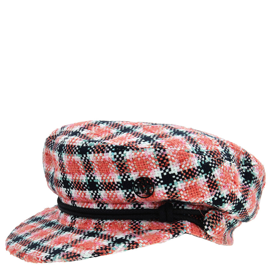 Maison Michel Ladies Multicolor New Abby Tweed Sailor Cap - 3