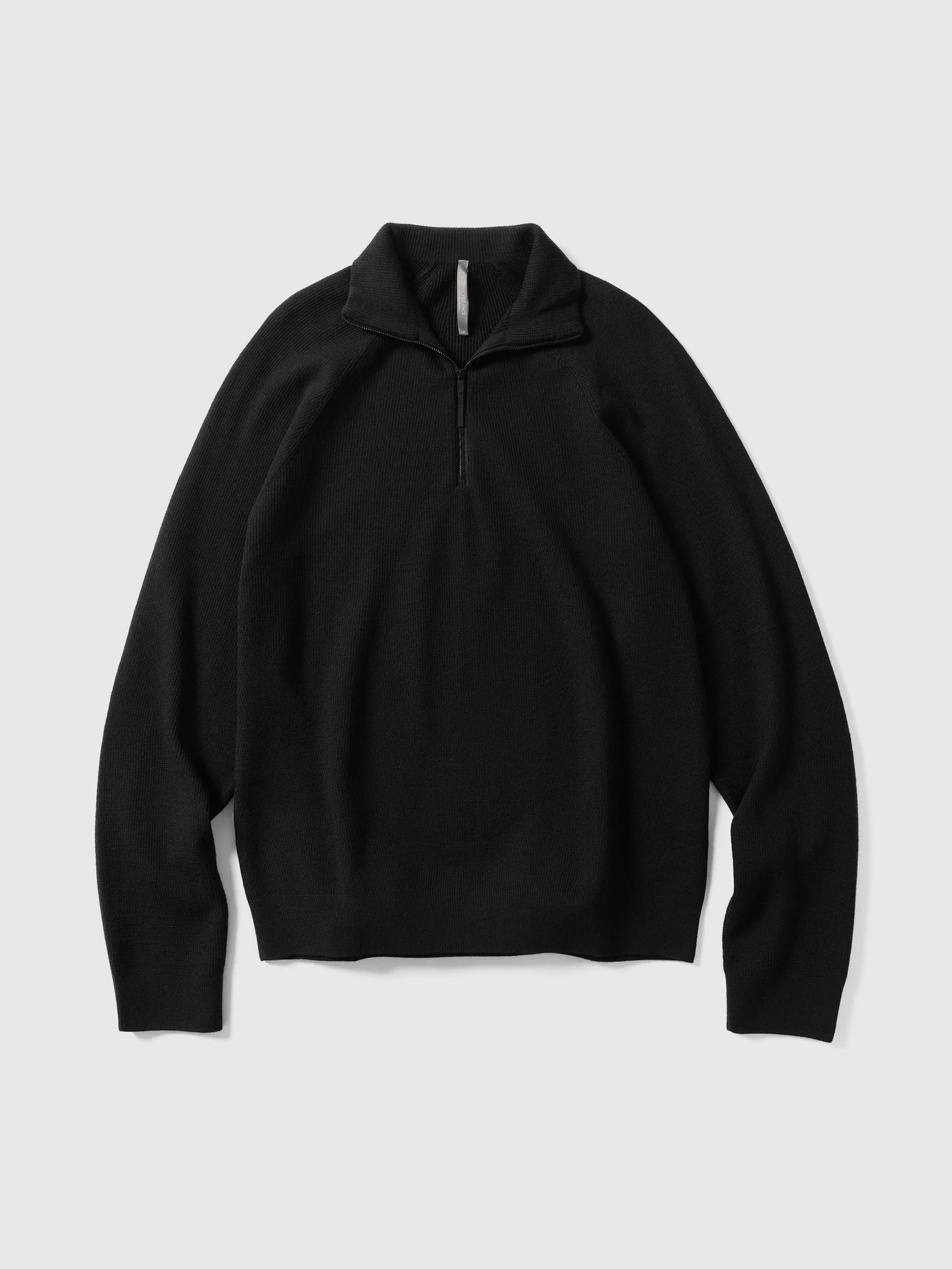 Conic Wool Half Zip M Black - 1