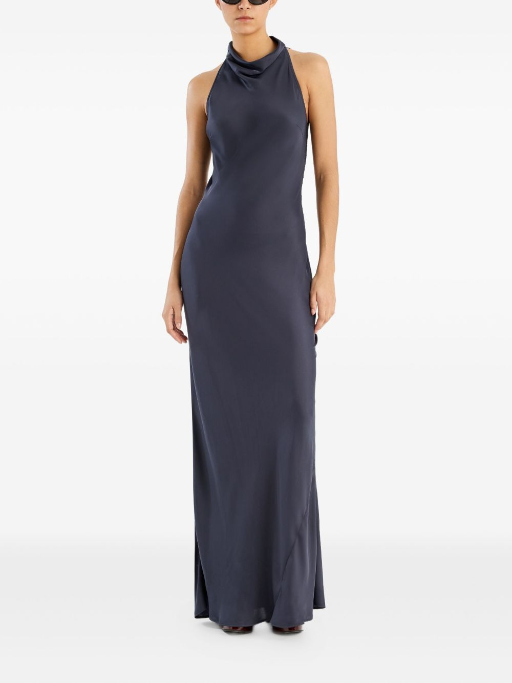 lace-insert maxi dress - 2