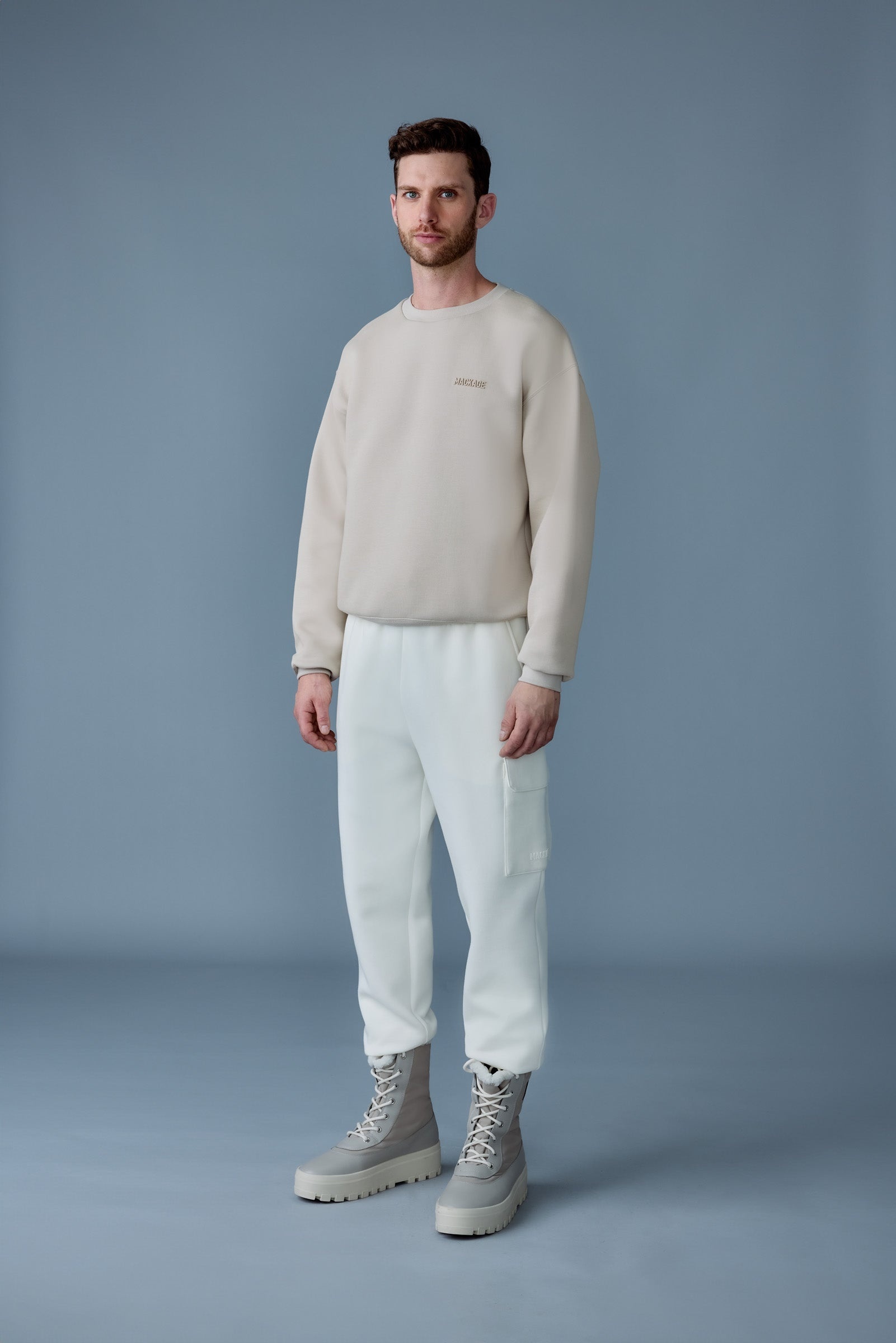 MARVIN-R Double face jersey cargo sweatpants - 2